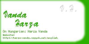vanda harza business card